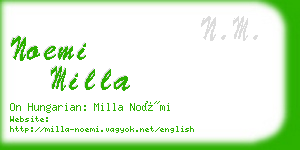 noemi milla business card